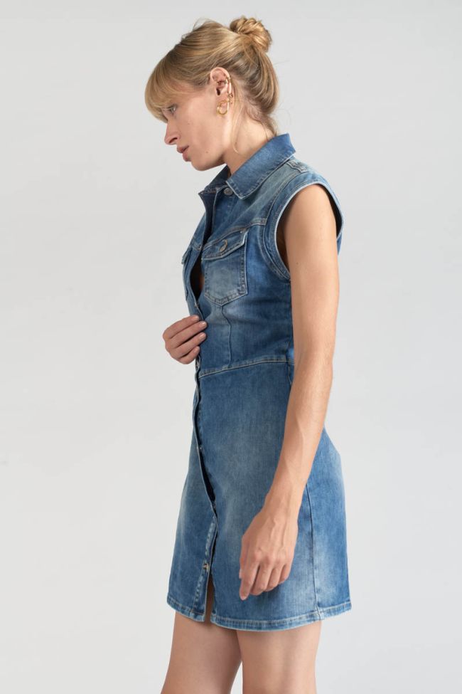 Robe Diderot en jeans bleu