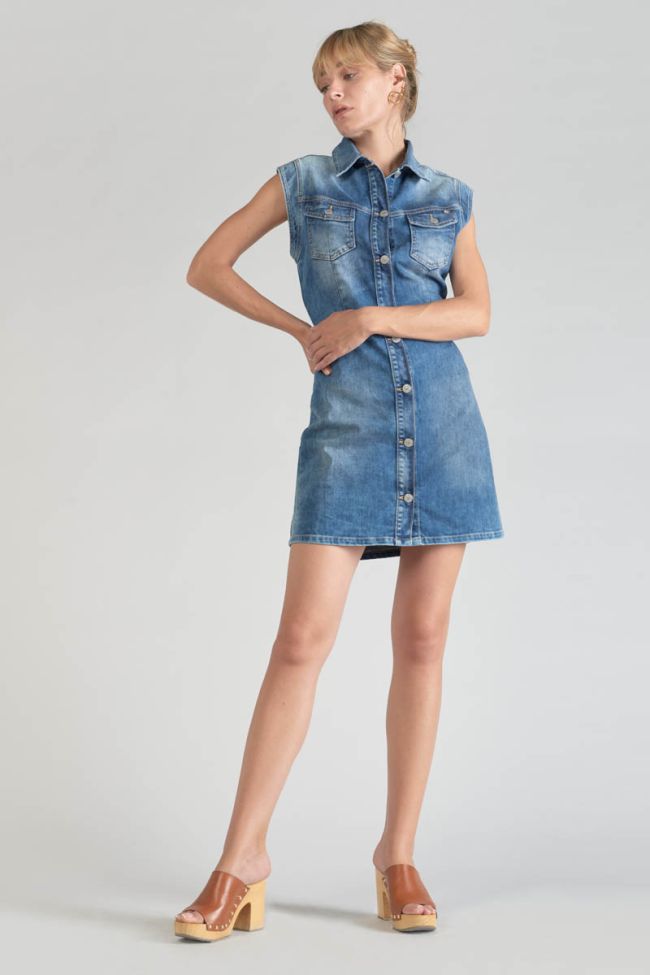 Robe Diderot en jeans bleu