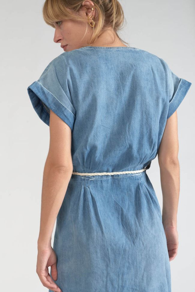 Robe Eourres en jeans bleu