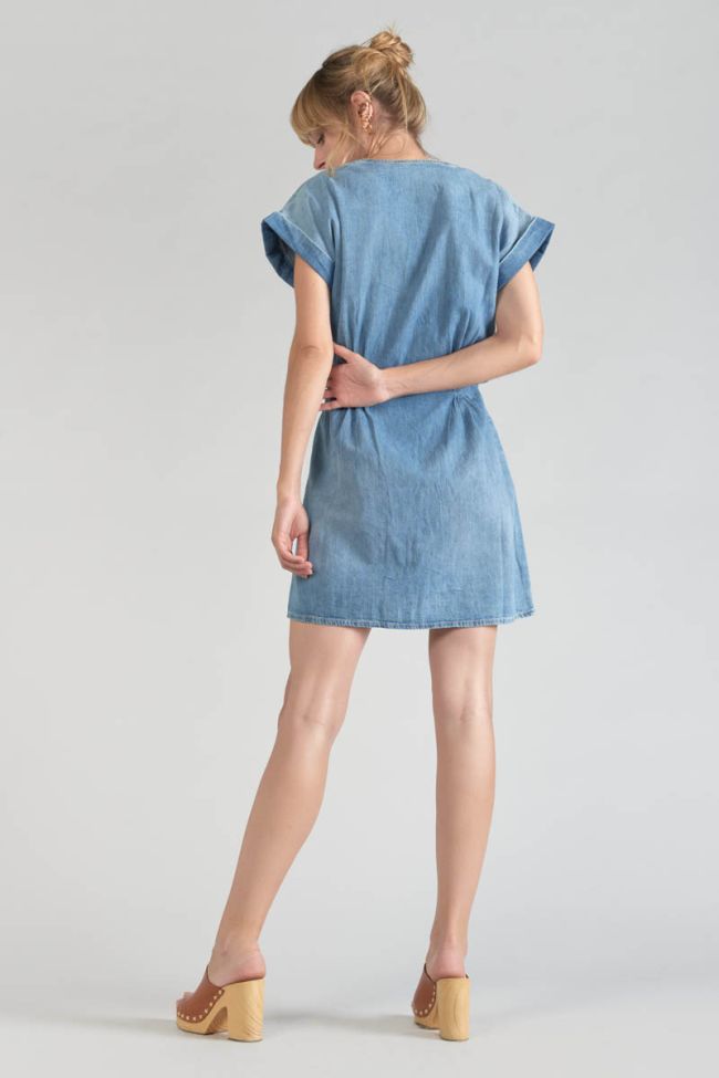 Robe Eourres en jeans bleu