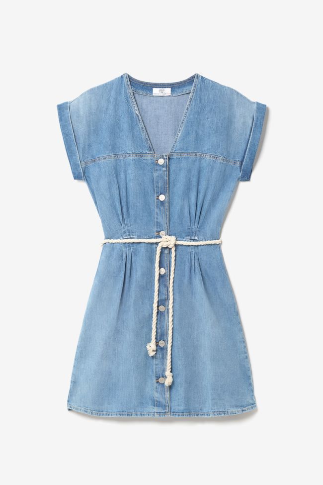 Robe Eourres en jeans bleu
