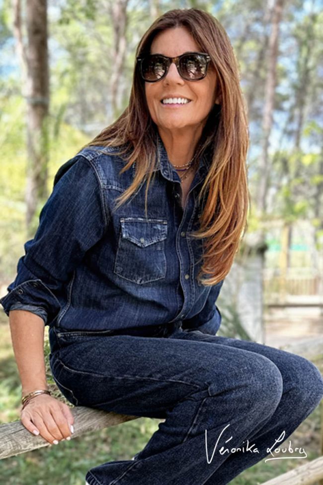 Chemise loose en jeans bleu Gérard by Véronika Loubry
