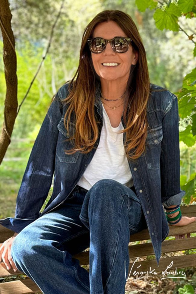 Chemise loose en jeans bleu Gérard by Véronika Loubry