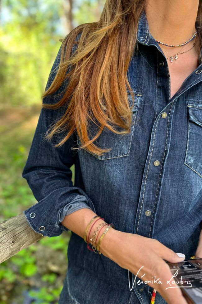 Chemise loose en jeans bleu Gérard by Véronika Loubry