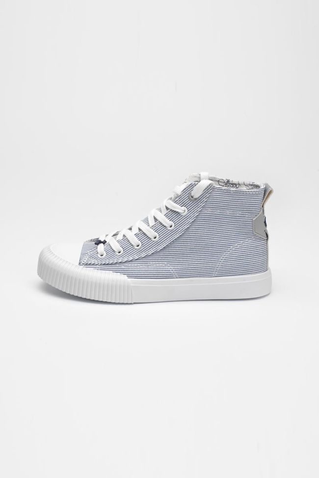 Baskets montantes Harlo rayées