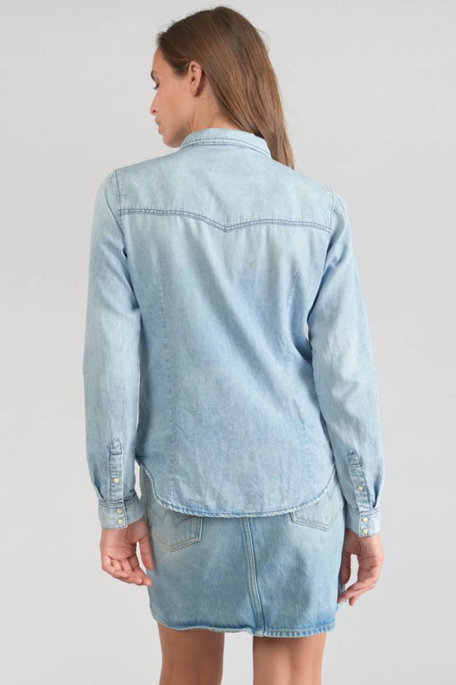 Chemise en jeans Juanita bleu très clair
