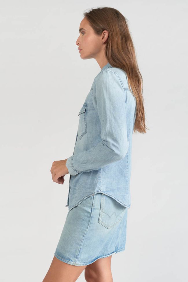 Chemise en jeans Juanita bleu très clair
