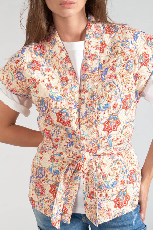 Veste sans manches Kerman à motif cachemire