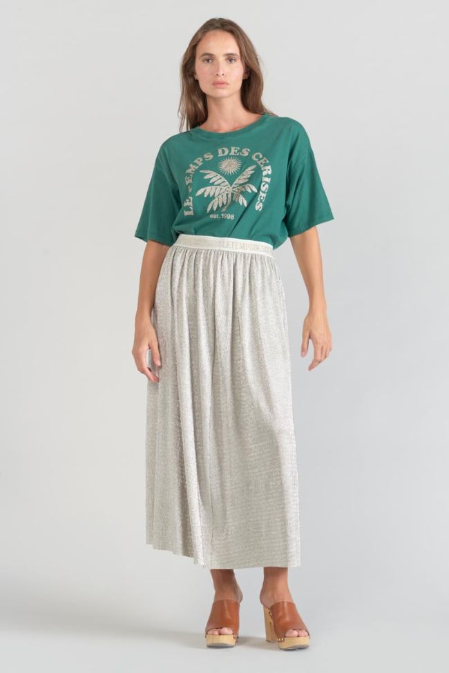 Jupe longue Latoba argentée