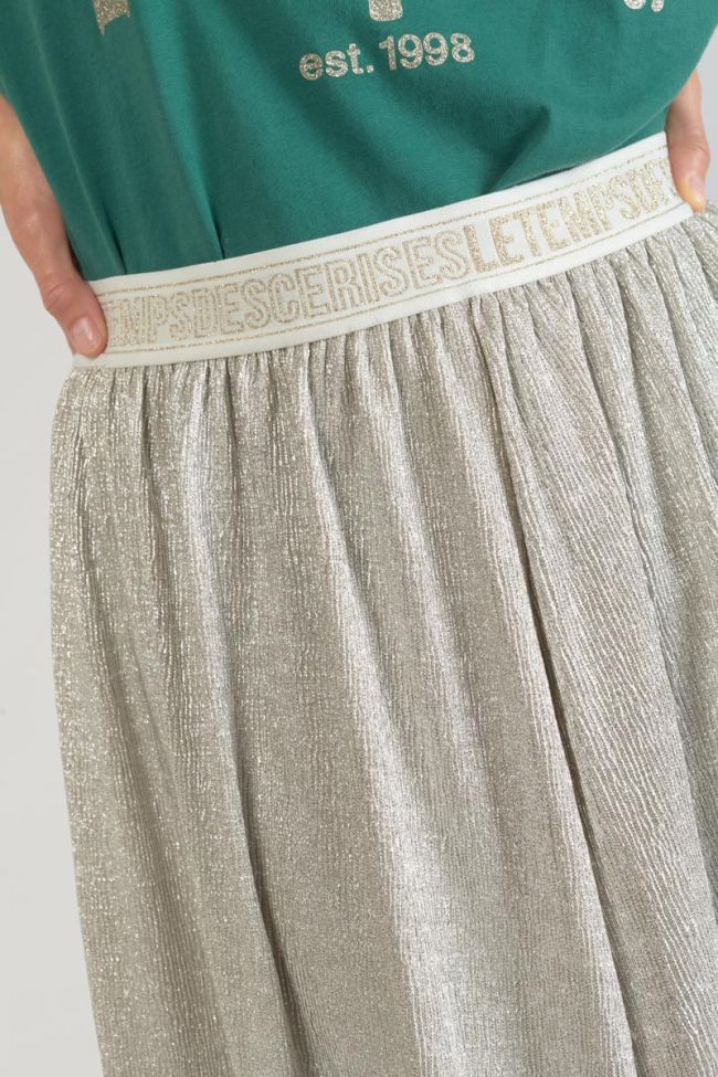 Jupe longue Latoba argentée