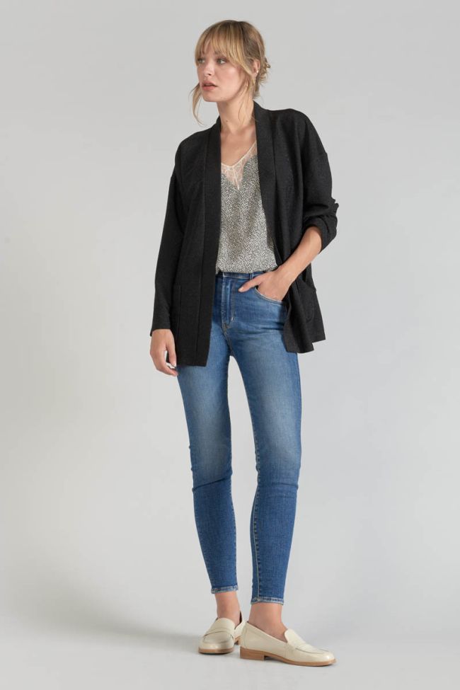 Caraco Lucine à motif beige et noir