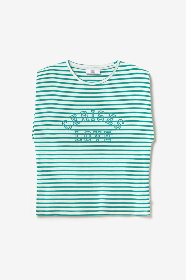 T-shirt sans manches Male à rayures vertes