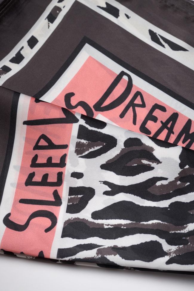 Foulard Marinna à motif léopard