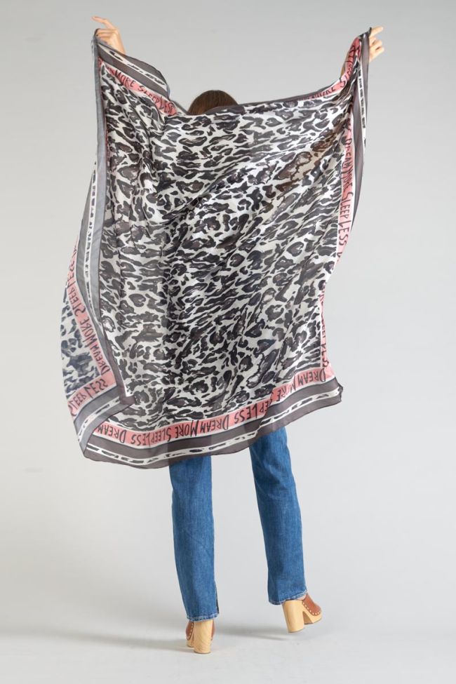 Foulard Marinna à motif léopard