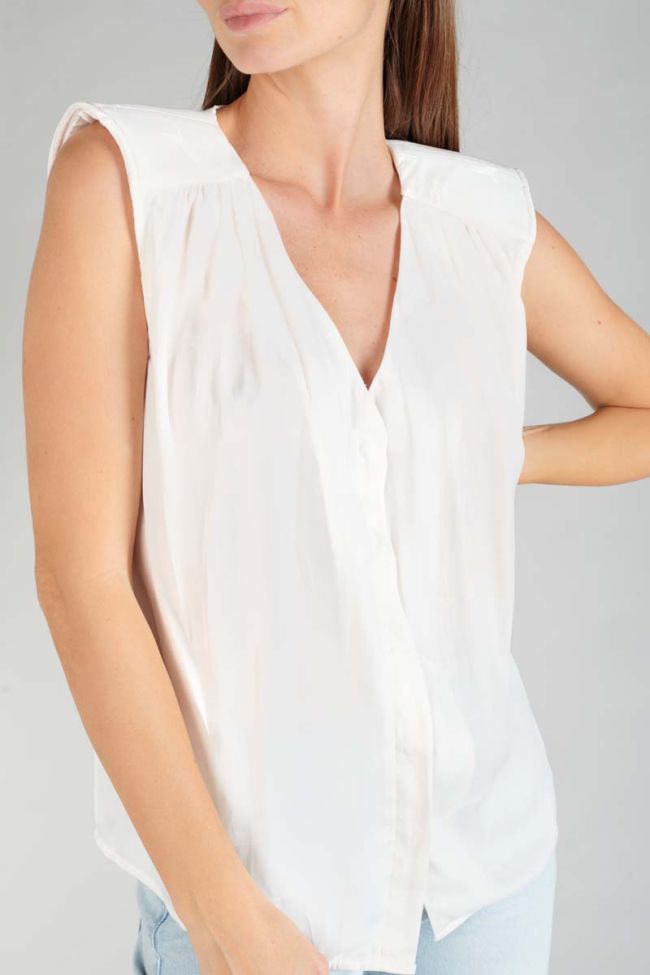 Top Missou en jacquard crème
