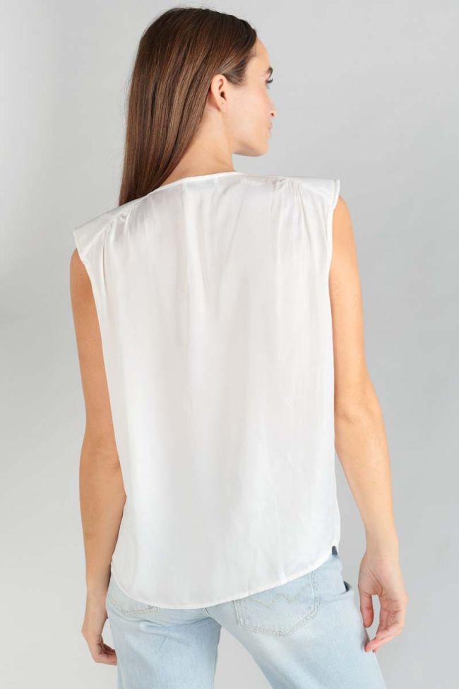 Top Missou en jacquard crème