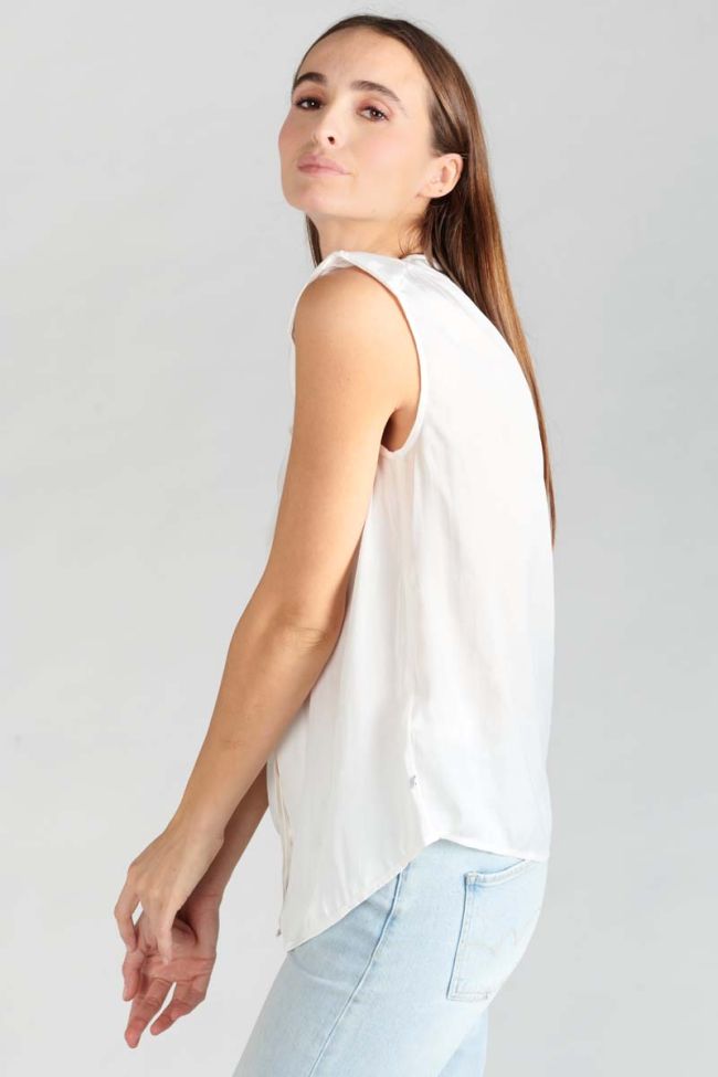 Top Missou en jacquard crème