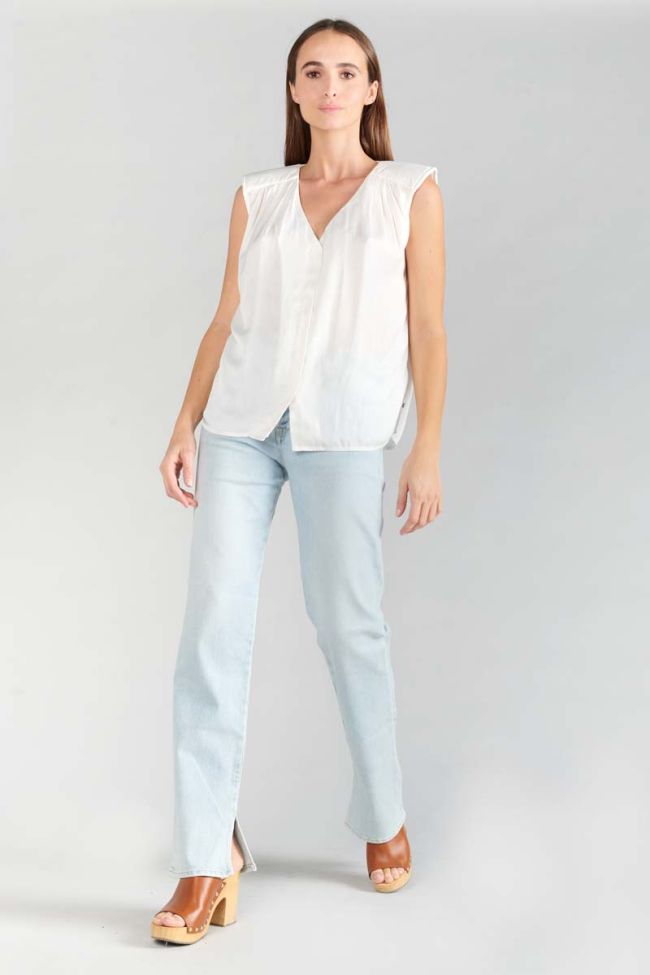 Top Missou en jacquard crème