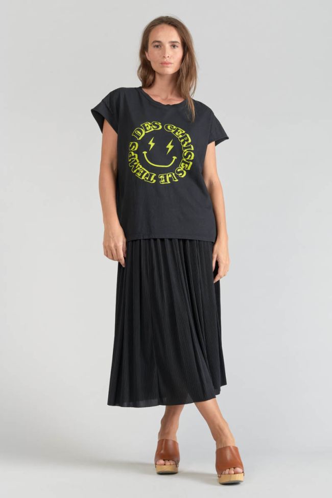 T-shirt Miya noir imprimé
