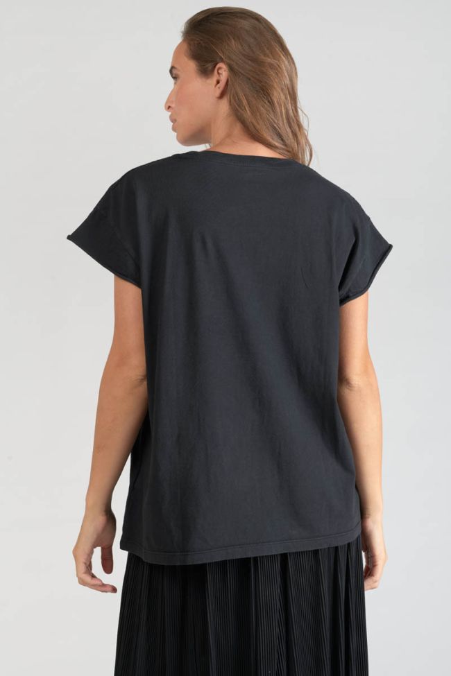 T-shirt Miya noir imprimé