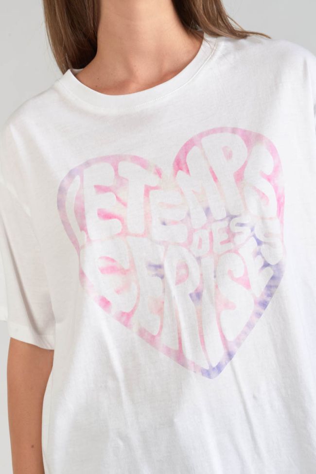 T-shirt Moona blanc imprimé