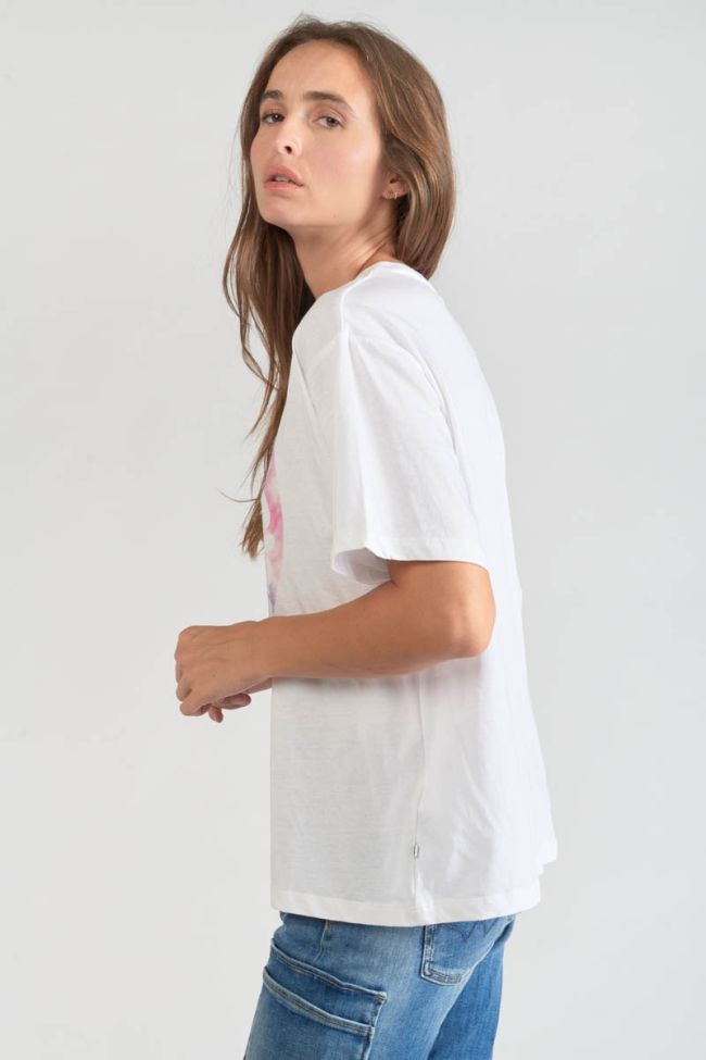 T-shirt Moona blanc imprimé