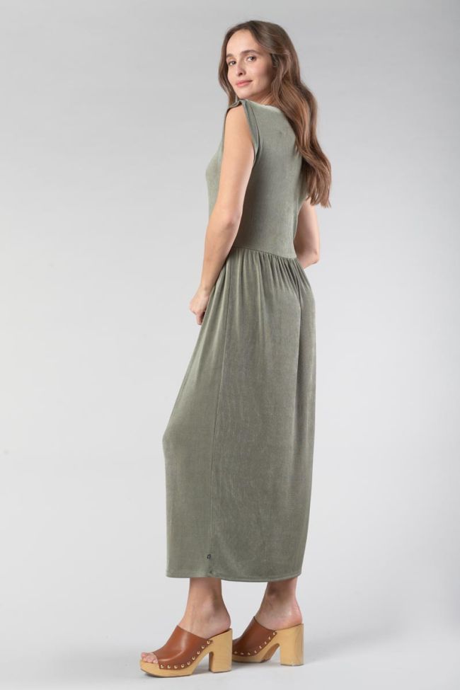 Robe longue Nata kaki