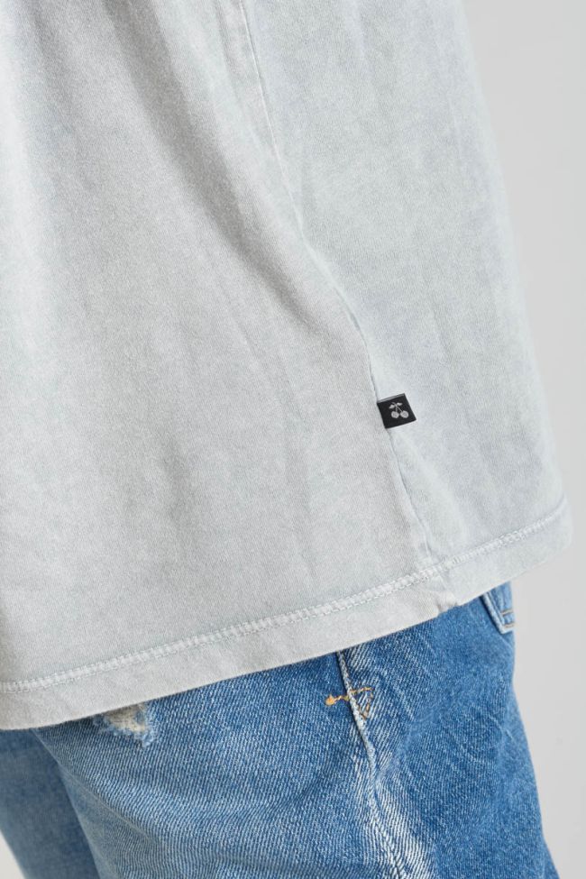 T-shirt Nixon gris clair délavé