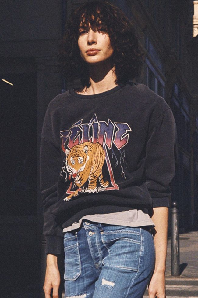 Sweat Nyke gris délavé