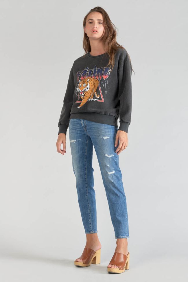 Sweat Nyke gris délavé