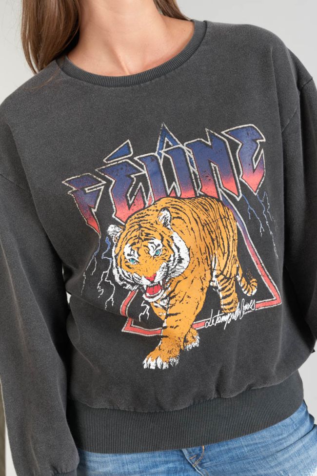 Sweat Nyke gris délavé