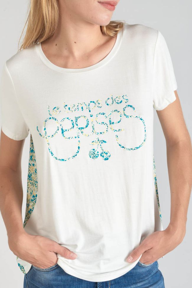 T-shirt Romi bi-matière imprimé vert