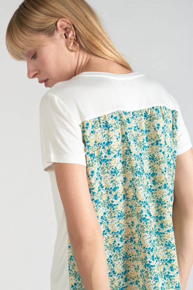 T-shirt Romi bi-matière imprimé vert