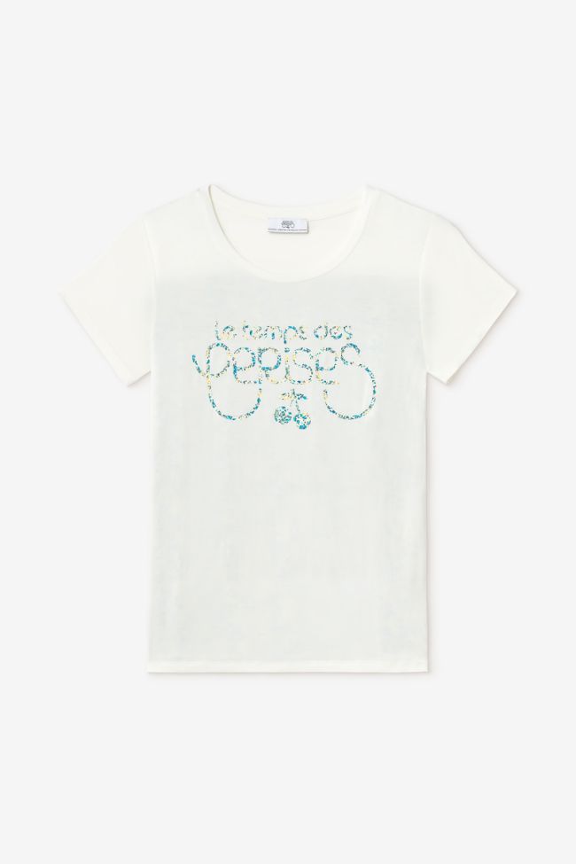 T-shirt Romi bi-matière imprimé vert