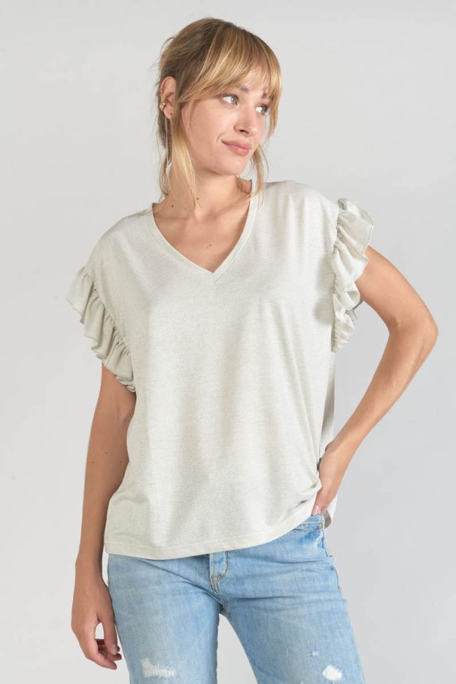 Top Ryls blanc irisé