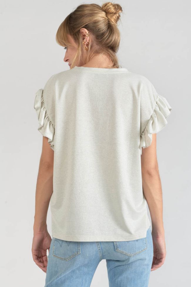 Top Ryls blanc irisé