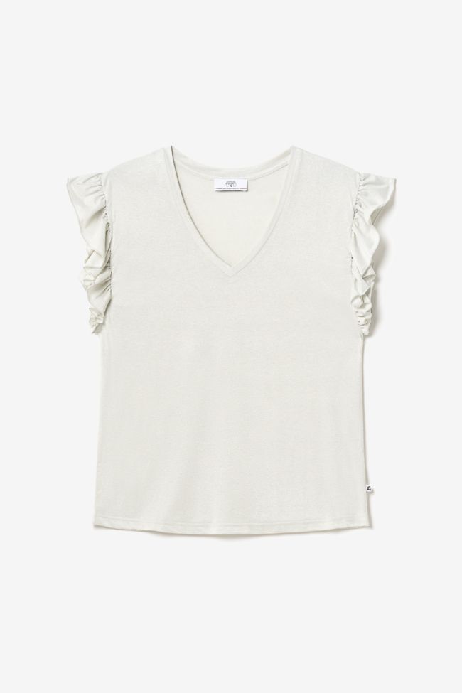 Top Ryls blanc irisé