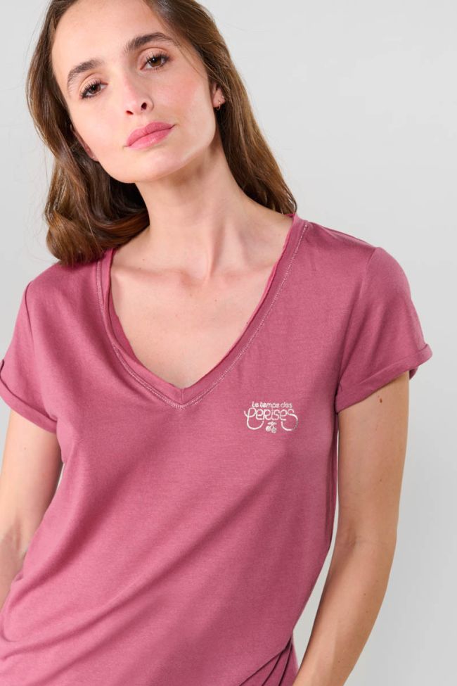 T-shirt Smallvtrame vieux rose