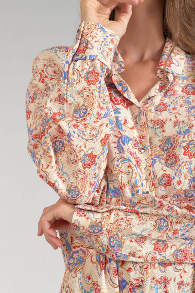 Robe-chemise Tita à motif cachemire