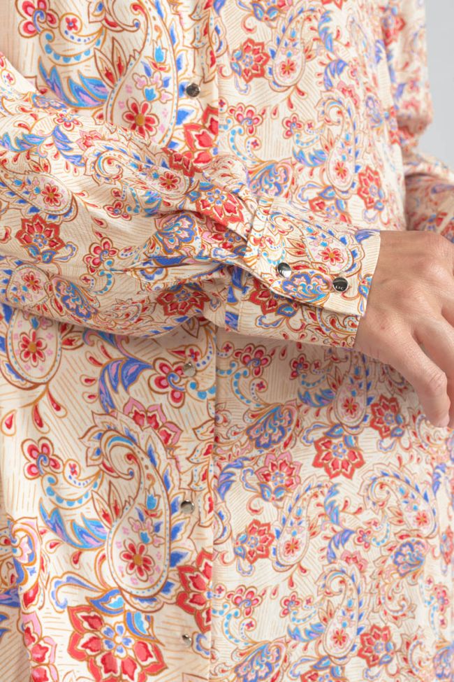 Robe-chemise Tita à motif cachemire