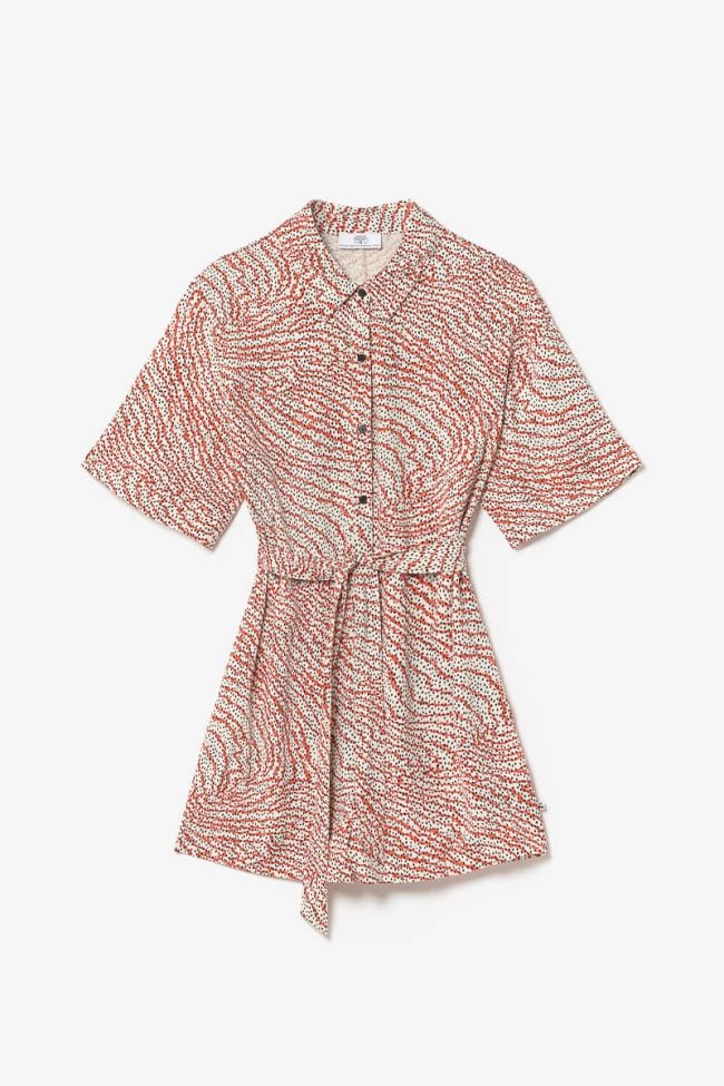 Combi-short Zely à motif orange et noir