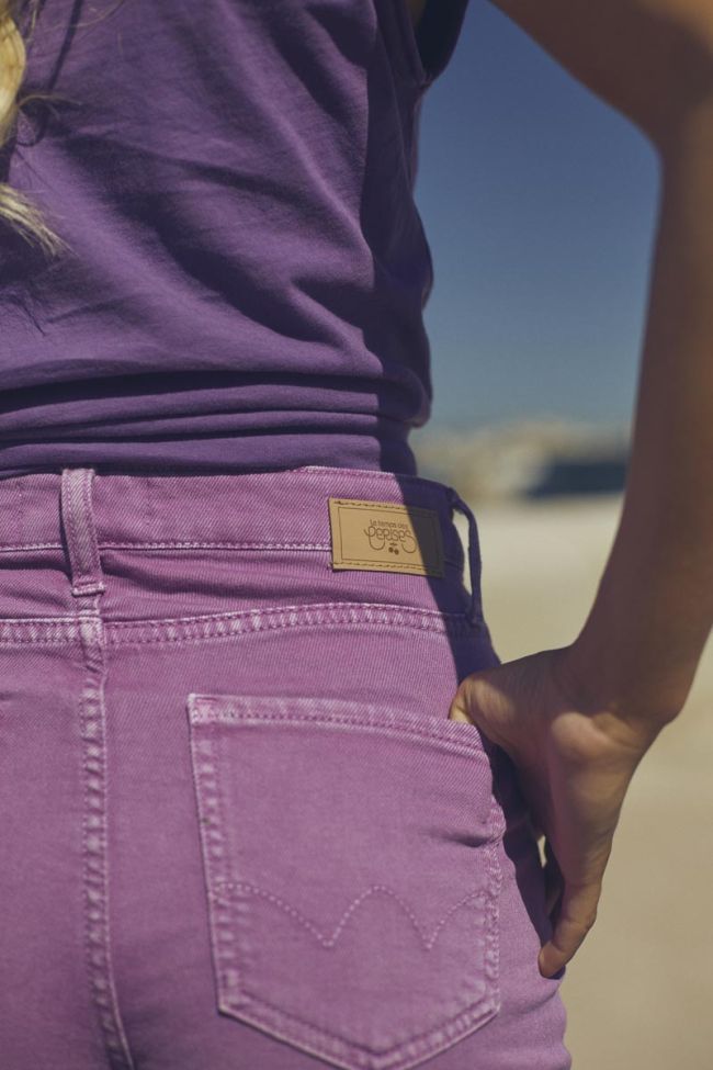 Bermuda Casa en jeans violet rose