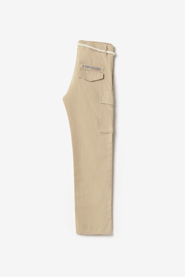 Pantalon cargo Caste beige sable