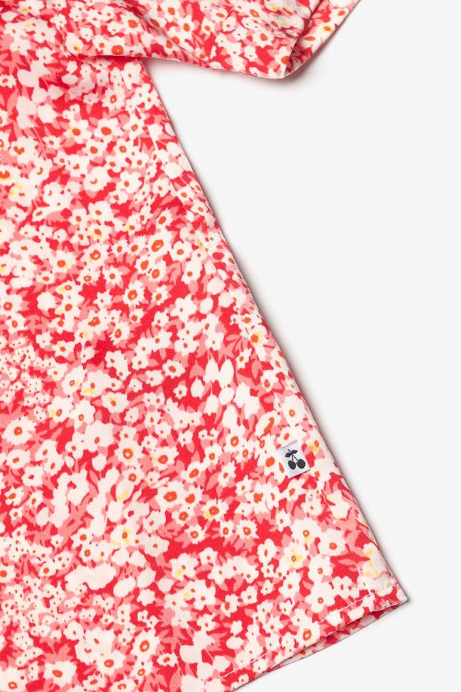 Top Coxiegi à motif floral rouge