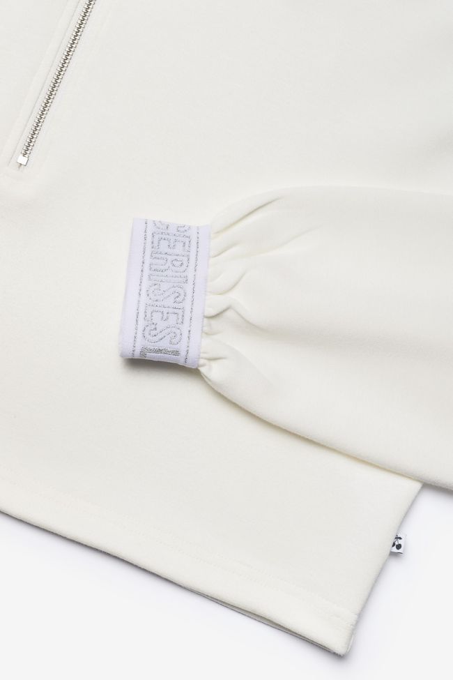 Sweat court Elasgi blanc