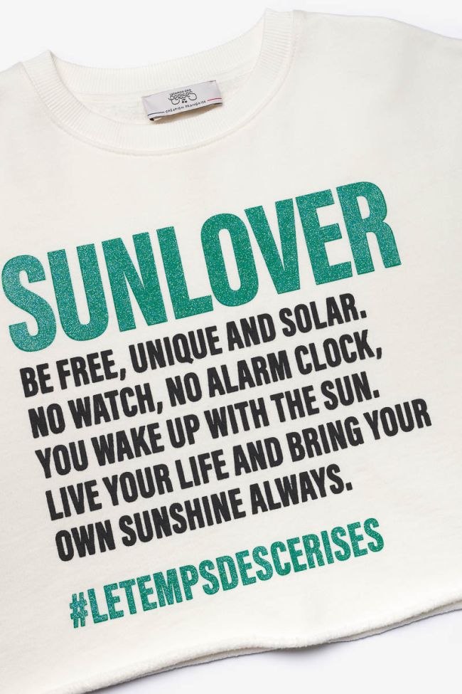 Sweat court Ginogi crème