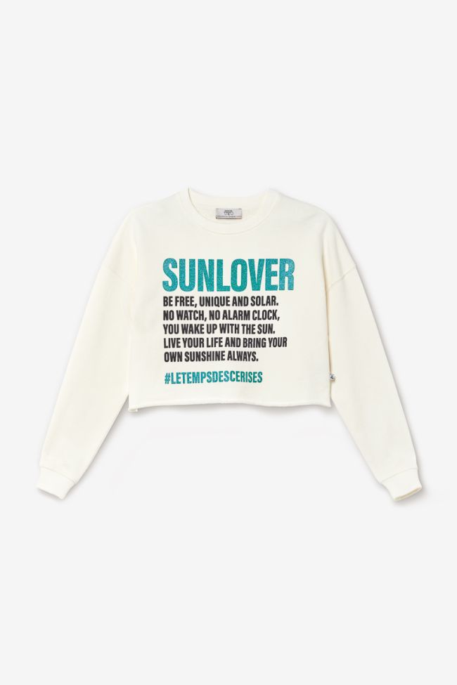 Sweat court Ginogi crème