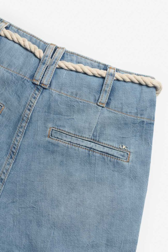 Short Loona en jeans bleu clair