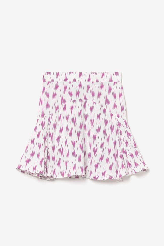 Jupe short Marligi à motif violet