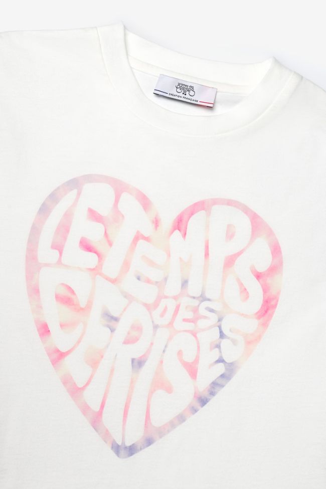 T-shirt Moonagi blanc imprimé